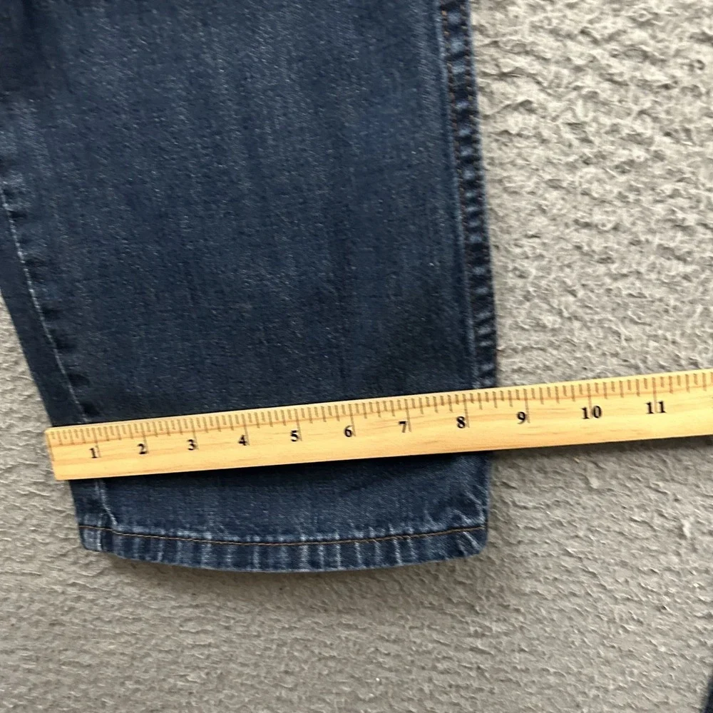 Levis Jeans Mens 38x30 Blue Denim 514 Straight Medium Wash America Red Tab Adult
